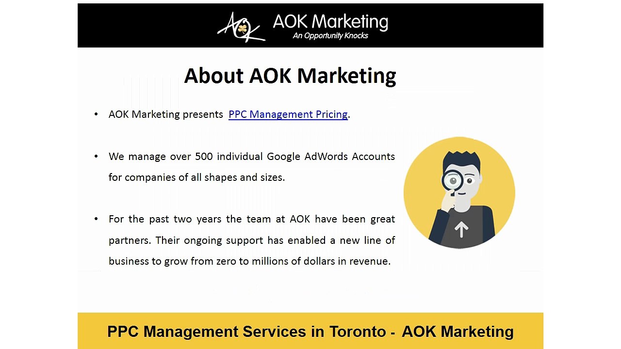 PPC Management Services in Toronto - AOK Marketing