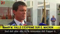 Quand Valls faisait la leçon à Macron après son départ du gouvernement