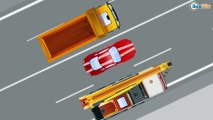 Camión - Camiónes infantiles - La zona de construcción - Dibujos animados de Coches