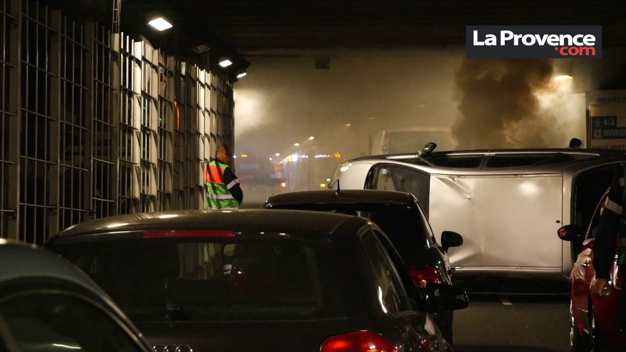 L'impressionnant exercice des marins pompiers de Marseille dans le tunnel Prado Sud