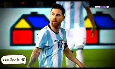اللقطة التى تسببت فى ايقاف ميسي 4 مباريات مع الأرجنتين