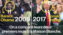 Donald Trump contre Barack Obama : des débuts très différents à la Maison Blanche