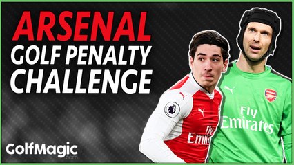 Arsenal's Hector Bellerin vs Geoff Swain: Golf Penalty Challenge #1
