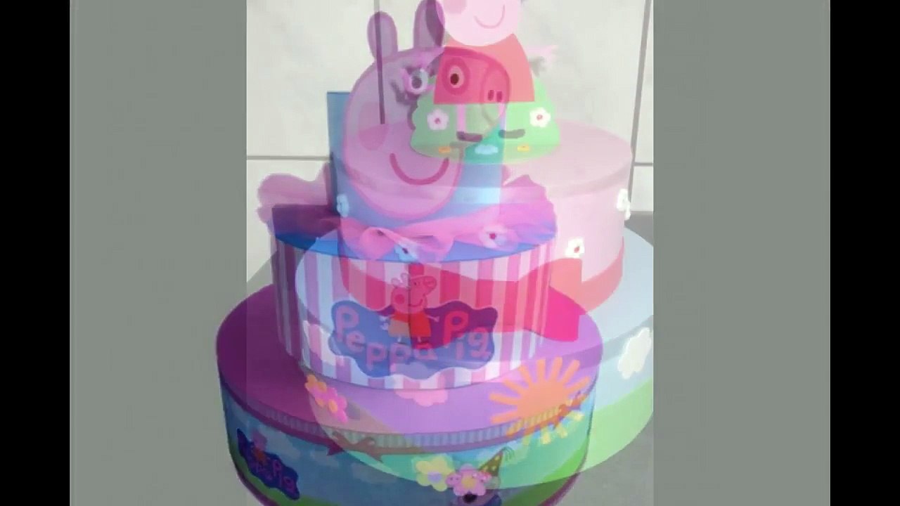 Ideias Bolos Fake Peppa Pig para festa infantil