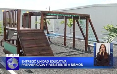 Presidente inauguró obras en Manabí