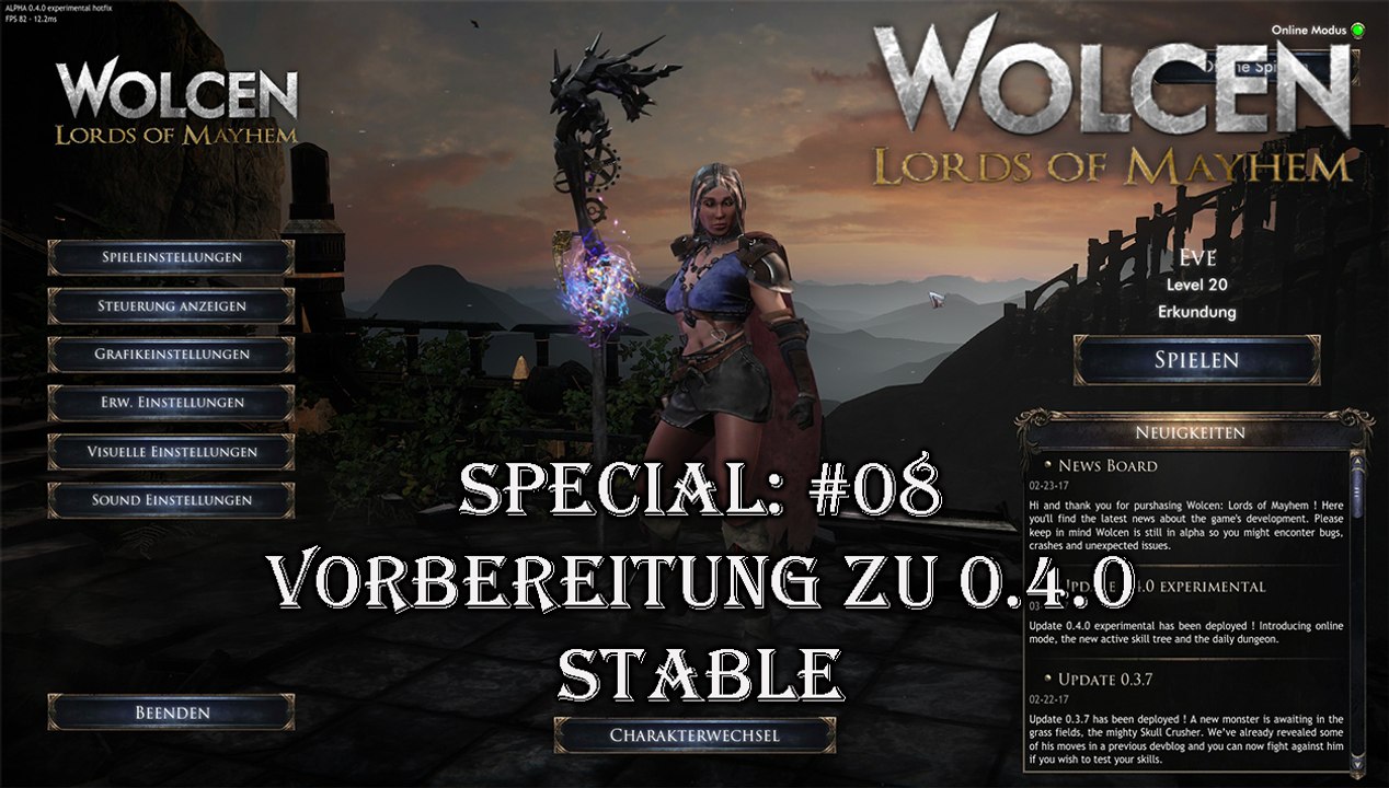 Wolcen: Lords of Mayhem - Special: #08 - Vorbereitung: Patch 0.4.0 Stable + weitere Informationen [GERMAN|HD]