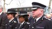 Police hold minute's silence for terror attack victims