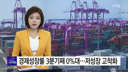 경제성장률 3분기 연속 0%대...저성장 고착화 신호 / YTN (Yes! Top News)