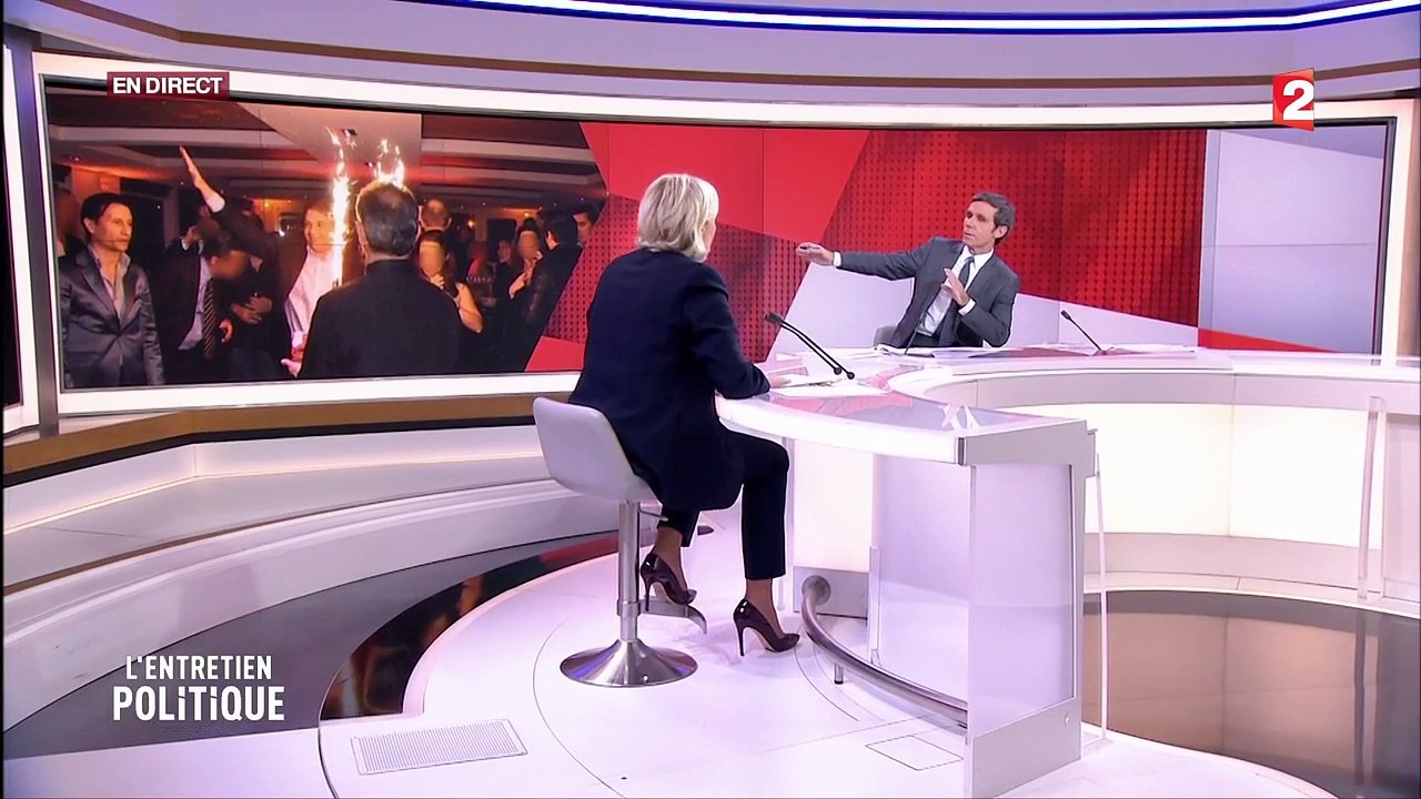 Marine Le Pen s'énerve face à David Pujadas