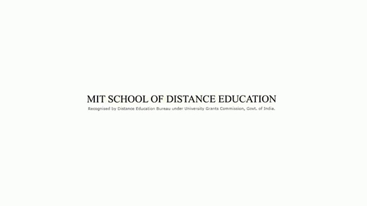 MIT School of Distance Education Pune