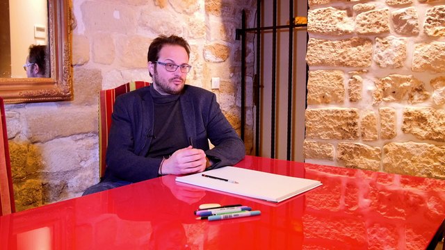 Rencontre avec le dessinateur de presse Nicolas Vadot, lauréat du trophée ancien élève des lycées français à l'étranger