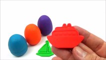 Row Row Row your Boat Colapes sing along - Play Doh Surprise Eggs