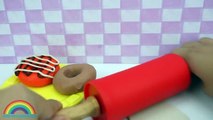 Play doh Cake Howainbow Cake Surprise Toys! DIY playdough desserts Food
