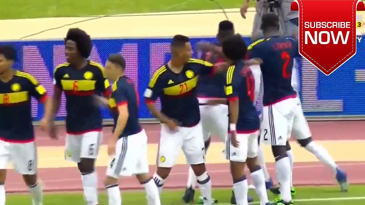 Juan Cuadrado Goal - Ecuador 0-2 Colombia Eliminatorias Russia 2018