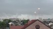 Tornado-Warned Storm Generates Lightning, Heavy Rain in Houston