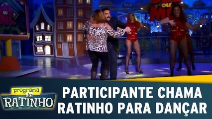 Participante chama ratinho para dançar
