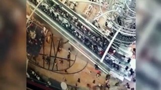 Hong Kong Shopping Center Escalator Malfunction