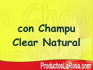 Champú natural para limpiar el cabello