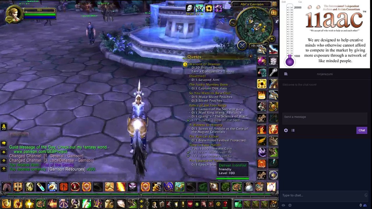 The most Unprofessional Stream World of Warcraft Demon Hunter 2017-017 Ranting Kara Quest and Inventory Maintenance