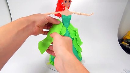 Play Doh dress for Disney princess Ariel HD video 45