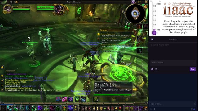 The most Unprofessional Stream World of Warcraft Demon Hunter 2017-018 Unforgivable Plot Holes
