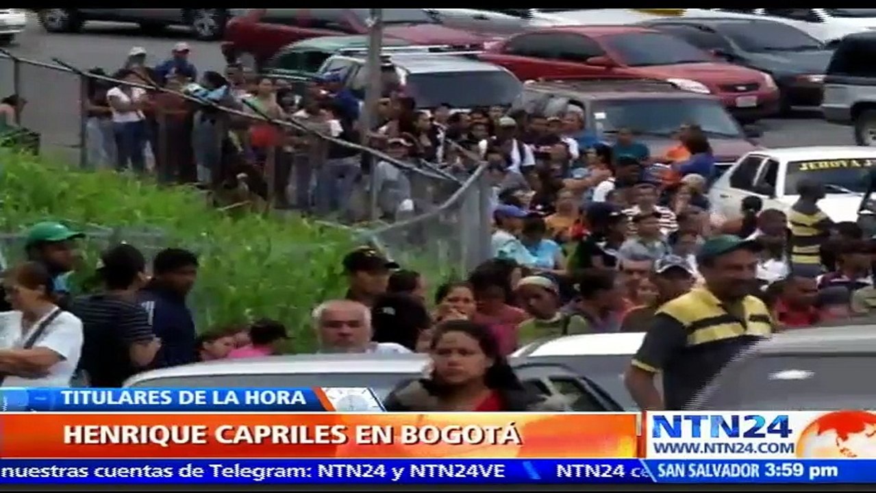 Henrique Capriles viajó a Colombia para pedir ayuda de comida y medicinas para los niños y adultos mayores