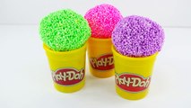 Foam Clay Surprise Eggs Play doh Learn colors Hello Kitty Spider Man Disney Cars Peppa pig Toys-