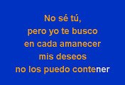 Luis Miguel - No se tu (Karaoke)