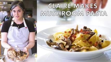 Pasta with Mushrooms and Prosciutto