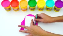 Learning Colours Learn Colors with zzzzPlay Doh Rainbow Ice Cream Po