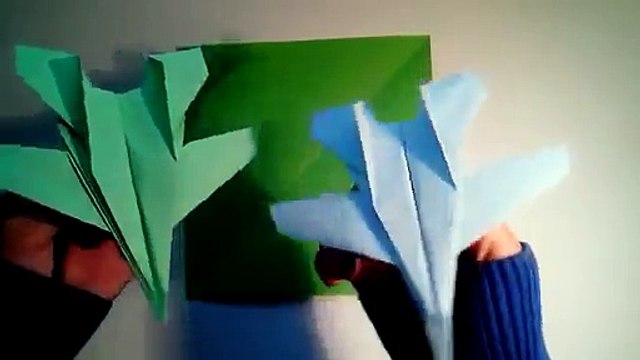 How To Make An Origami F14 Tomcat Fighter Jet Paper Airplane - Easy Paper Plane Origami Jet Fighter-DERm_h_Thvc
