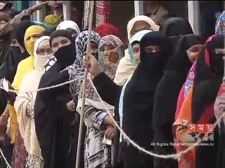 কুসিক নির্বাচনের কেন্দ্রগুলোতে ভোটারদের দীর্ঘ লাইন