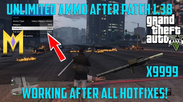 GTA 5 Online Glitches - UNLIMITED Ammo Glitch 1.38 - EASY Unlimited Ammo Glitch AFTER Patch 1.38