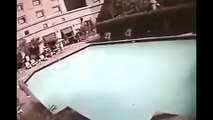 Eathquake in a swimming pool