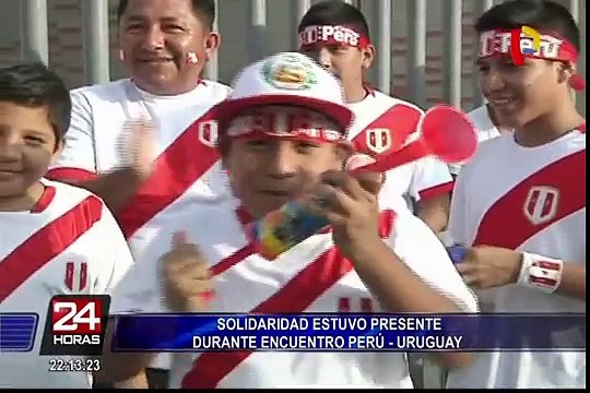 Solidaridad estuvo presente durante encuentro Perú-Uruguay
