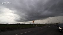 Huge storm cloud over Northern Ireland