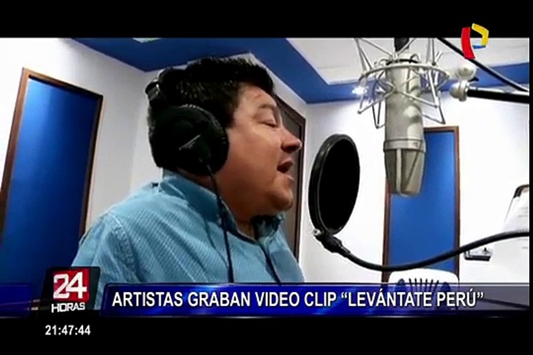 Artistas graban tema para los damnificados por huaicos