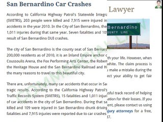 1. accident attorney san bernardino - San Bernardino Car Accident