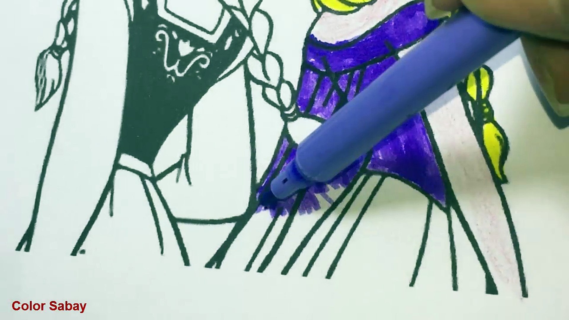 ⁣How to Color Elsa Colouring Pages - Princess Coloring Pages How To Color Frozen