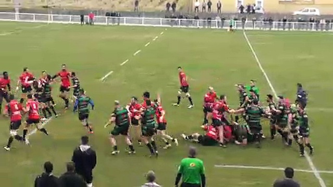 Des spectateurs s'invitent à une bagarre générale au rugby