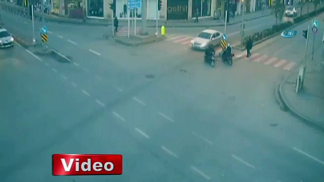 Yürekleri ağza getiren kazalar kamerada
