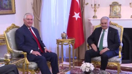 Başbakan Yıldırım, ABD Dışişleri Bakanı Tillerson'ı Kabul Etti