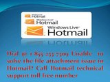Call @ 1-855-233-7309 How do I recover my password via Hotmail technical support