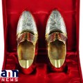 Italian artisan crafts 24-carat gold shoes #AnnNewsFashion