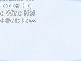 Beautiful Ceramic Wine Bottle Holder High Heel Shoe Wine Holder White wBlack Bow
