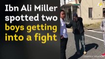 Black Muslim Preached about Peace When 2 Guys were Fighting