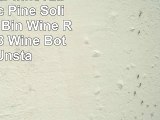 Wine Cellar Innovations Rustic Pine Solid Diamond Bin Wine Rack for 208 Wine Bottles