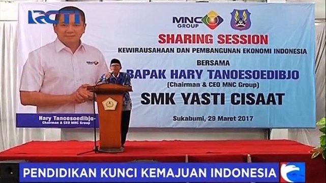 Hary Tanoe Berbagi Pengalaman Kewirausahaan kepada Pelajar di Sukabumi