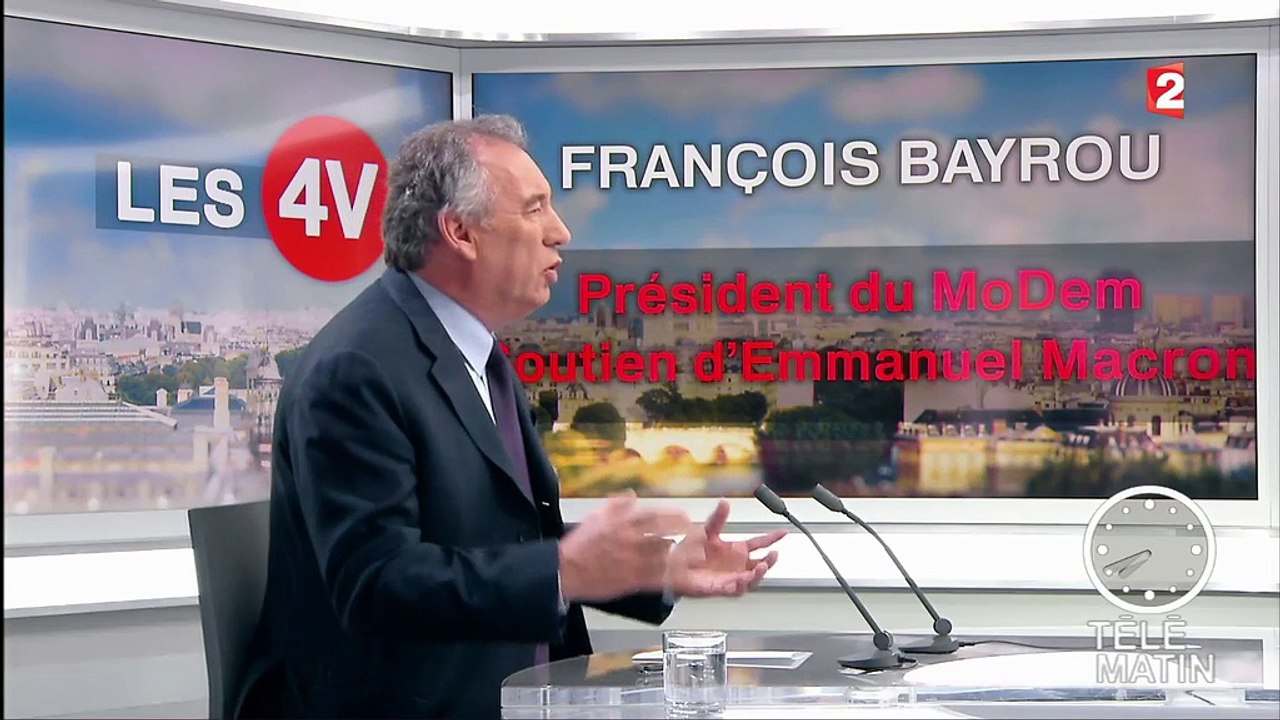 4 Vérités - Bayrou : "L'élection de Macron serait le point final à une crise politique"
