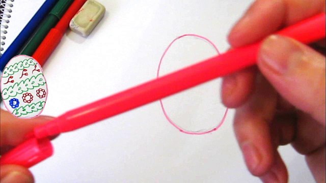 Как нарисовать писанку для детей. Рисуем писанку для детей